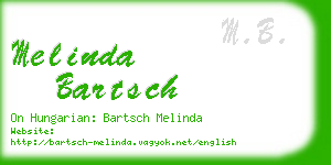 melinda bartsch business card